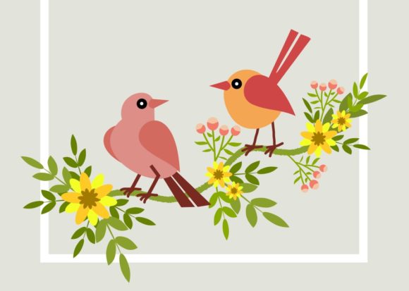Birds Illustration Set - Stylized Graphics