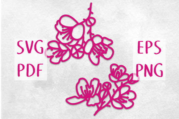 Bramble Flowers: A Versatile Graphic Design Asset for Crafts and Creative Branding
