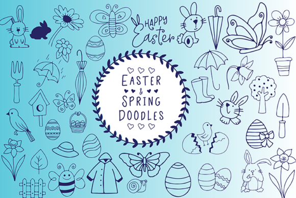 Easter and Spring Doodles: A Graphics Review for Sellers