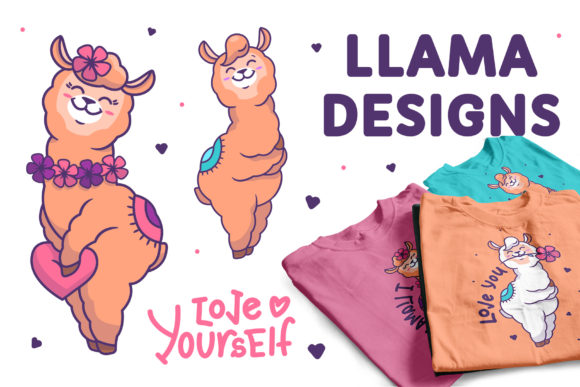 Llamas. T-shirts Designs Embroidery Review