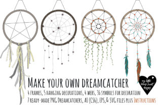 Make Your Own Dreamcatcher Graphics and Illustrations Review