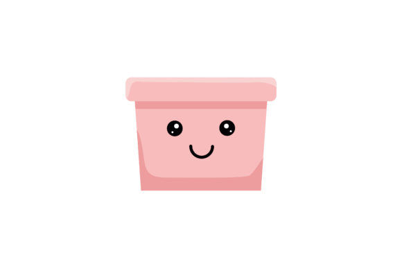 Pretty Pink Flowerpot Kawaii Graphics and Illustrations Review