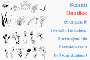 Scandi Doodles Set: Graphics and Illustrations for Local Branding