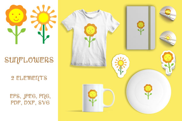 Sunflower SVG Cut Files: Graphics and Illustrations for Sellers